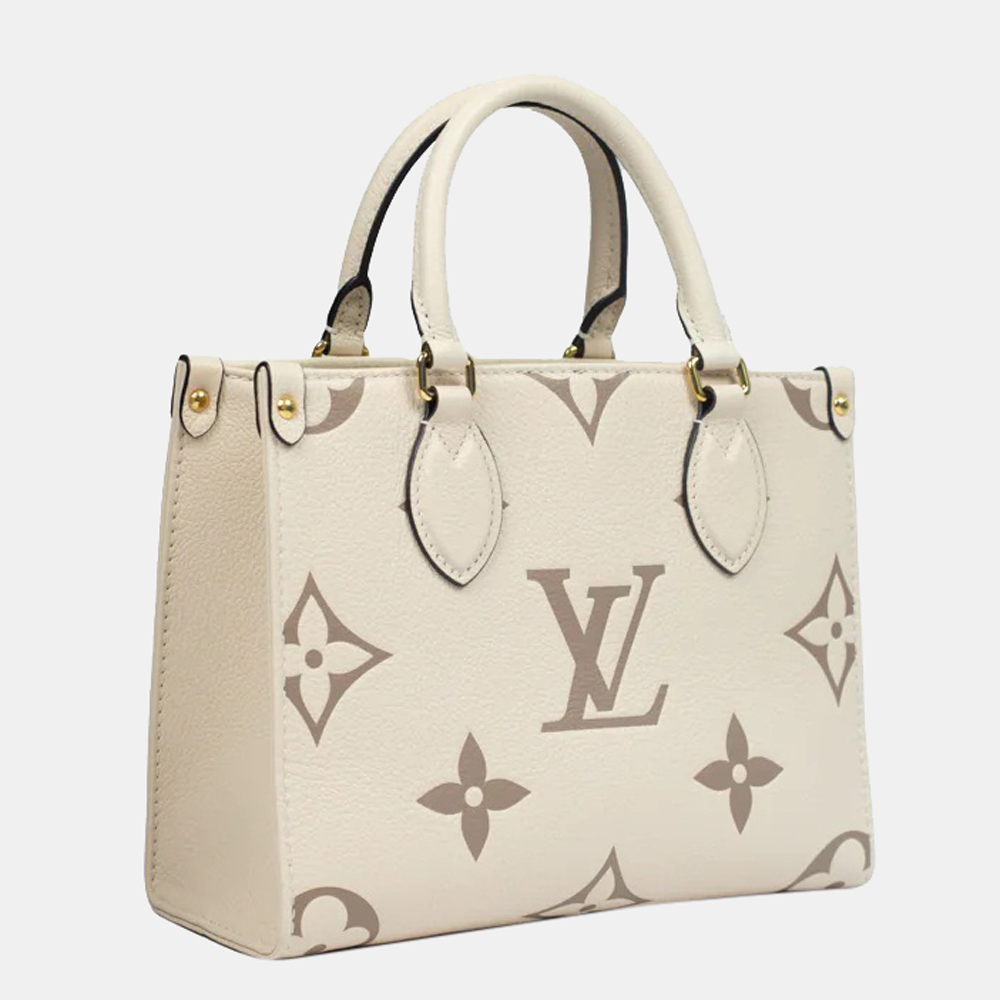 

Louis Vuitton Beige/Brown Monogram Print Leather On The Go PM Tote Bag