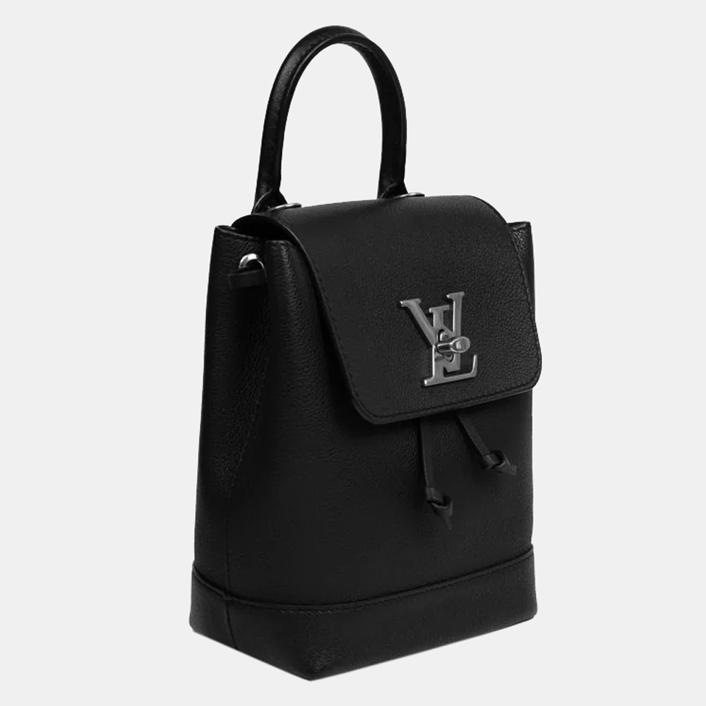 

Louis Vuitton Black Leather Lockme Backpack