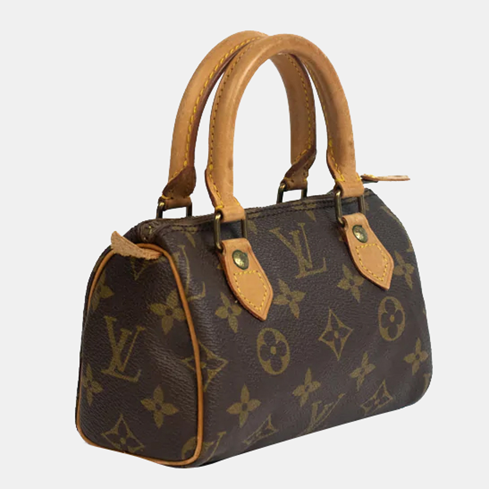 

Louis Vuitton Brown Monogram Canvas Mini Speedy Top Handle Bag