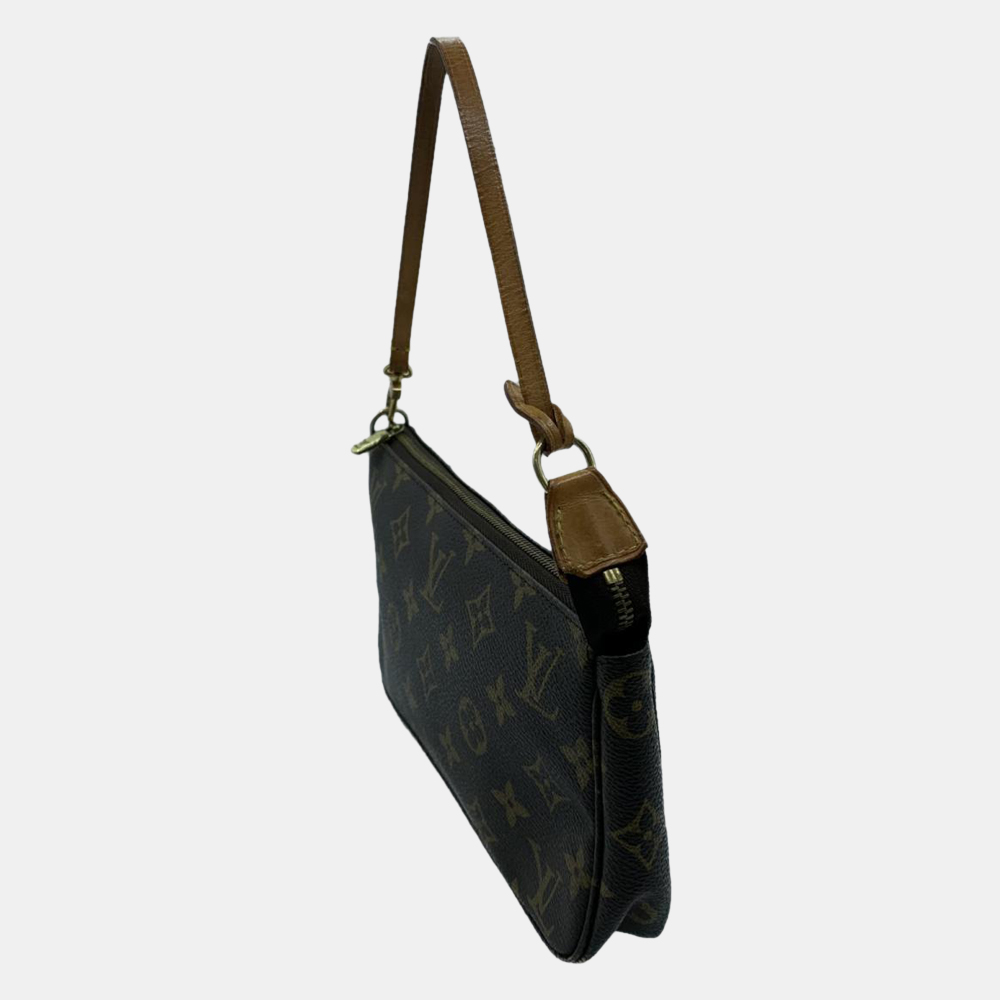 

Louis Vuitton Brown Monogram Canvas Pochette Accessoires Bag