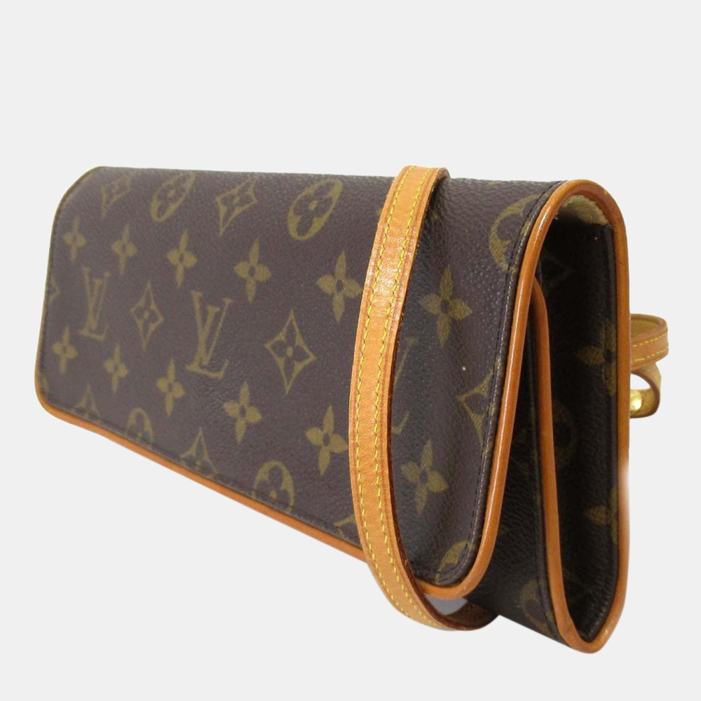 

Louis Vuitton Brown Monogram Canvas Pochette Twin GM Bag