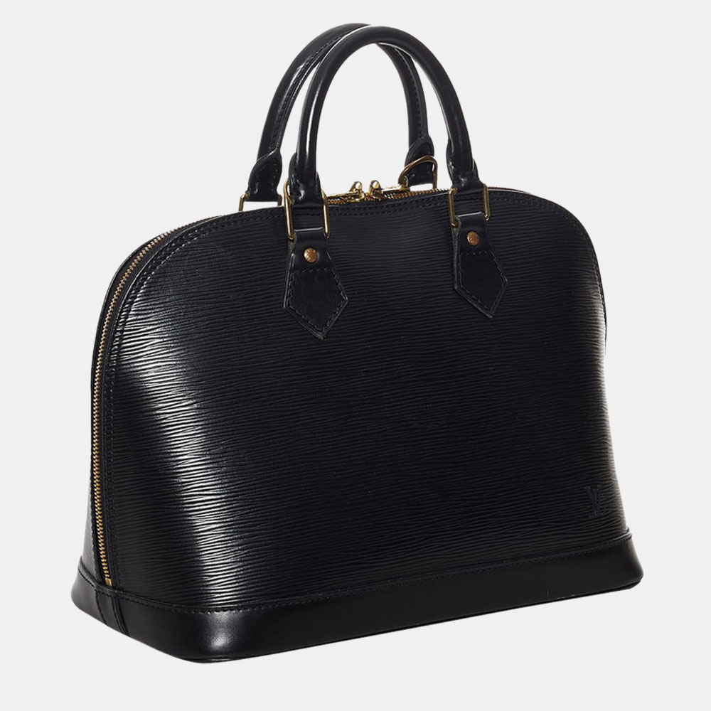 

Louis Vuitton Black Epi Leather Alma PM Bag