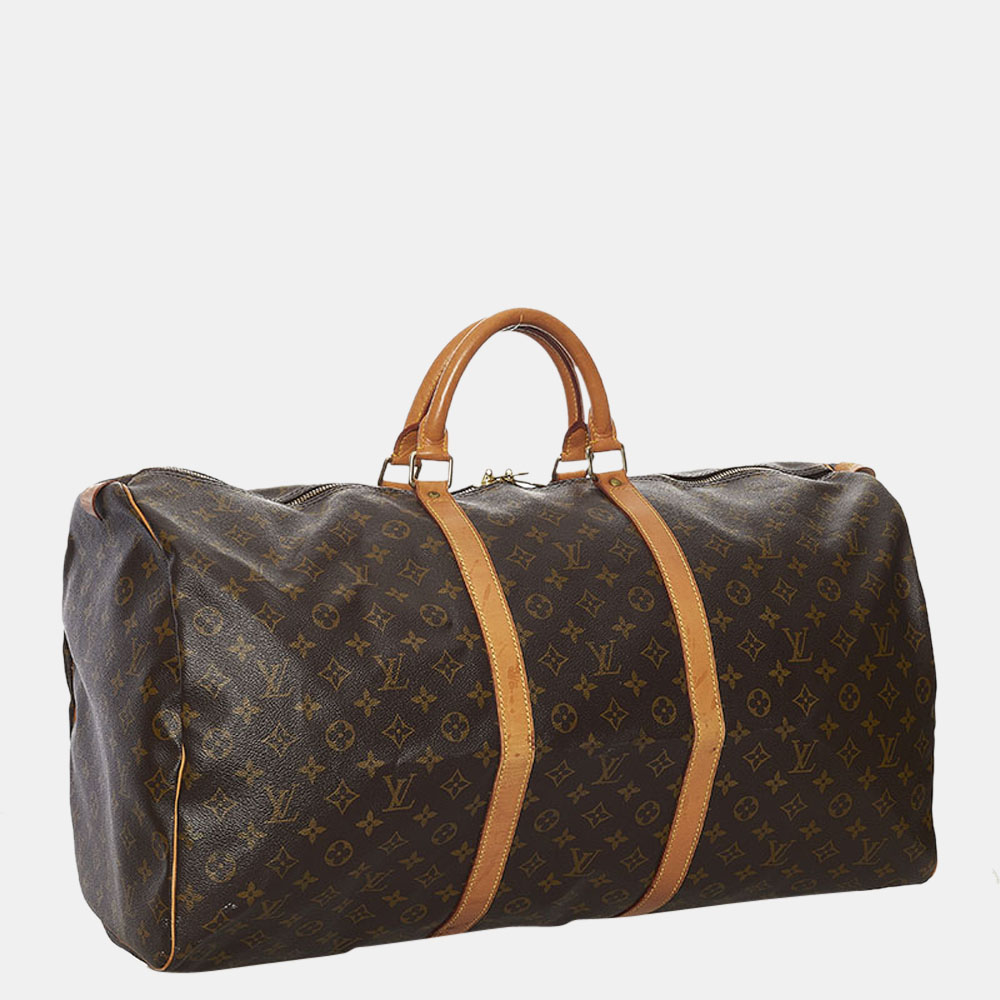 

Louis Vuitton Brown Monogram Canvas Keepall 60 Bag