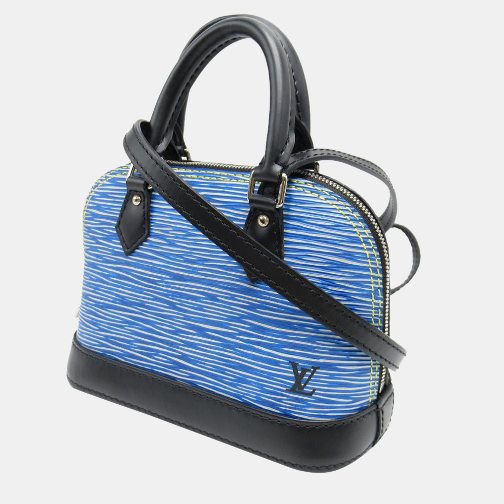 

Louis Vuitton Blue Epi Denim Alma BB