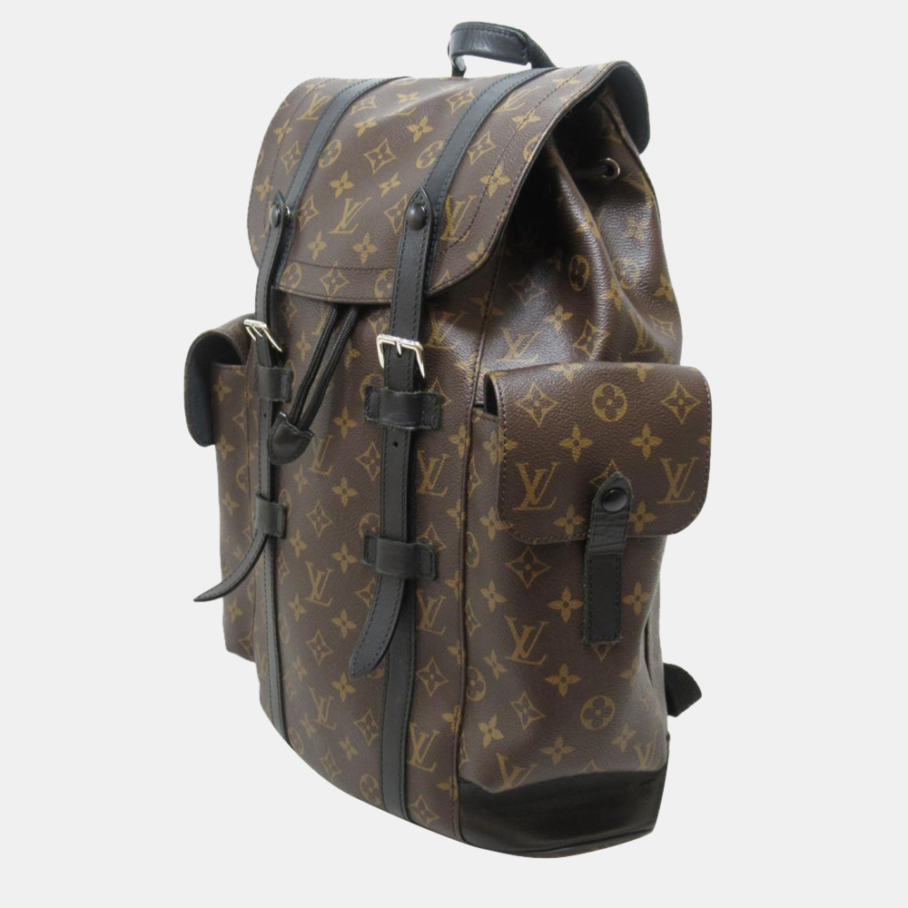 

Louis Vuitton Brown Canvas, Leather  Backpacks