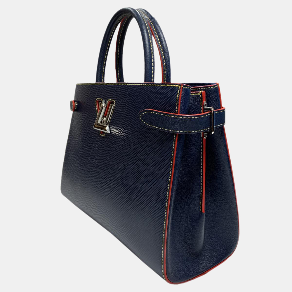

Louis Vuitton Blue Epi Leather Twist Tote Bag