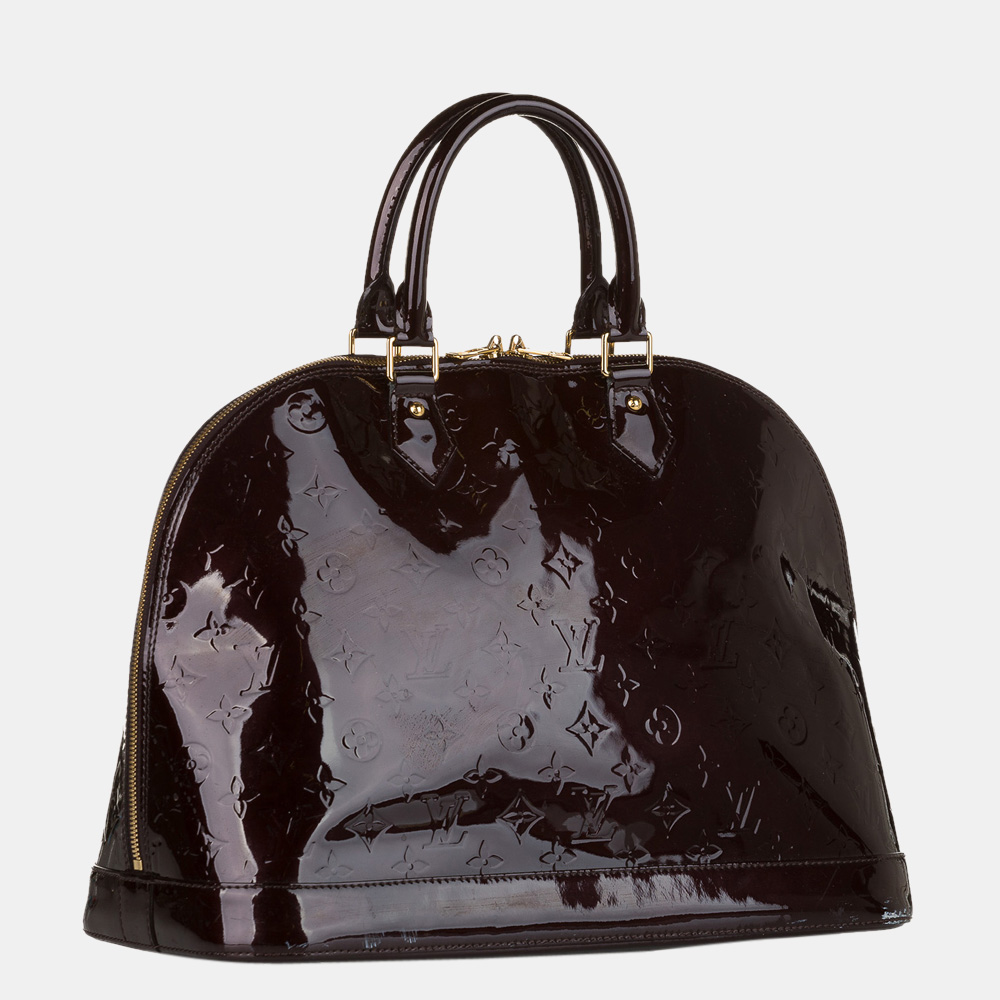 

Louis Vuitton Purple Vernis Alma GM