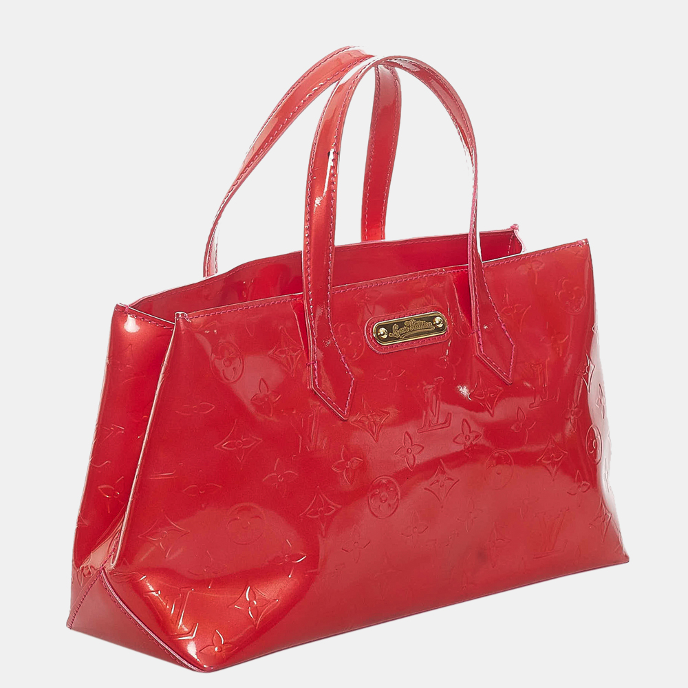 

Louis Vuitton Red Vernis Wilshire PM