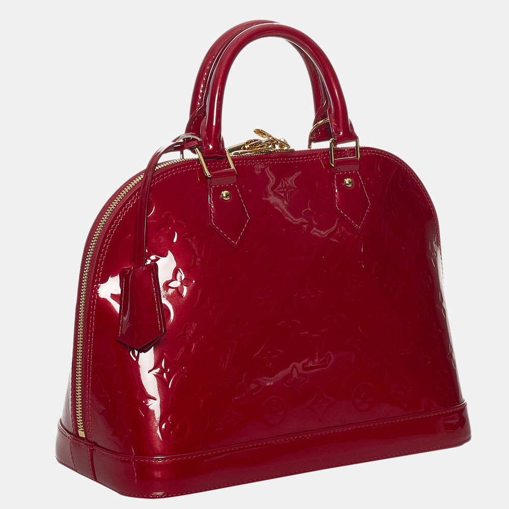 

Louis Vuitton Red Vernis Alma PM