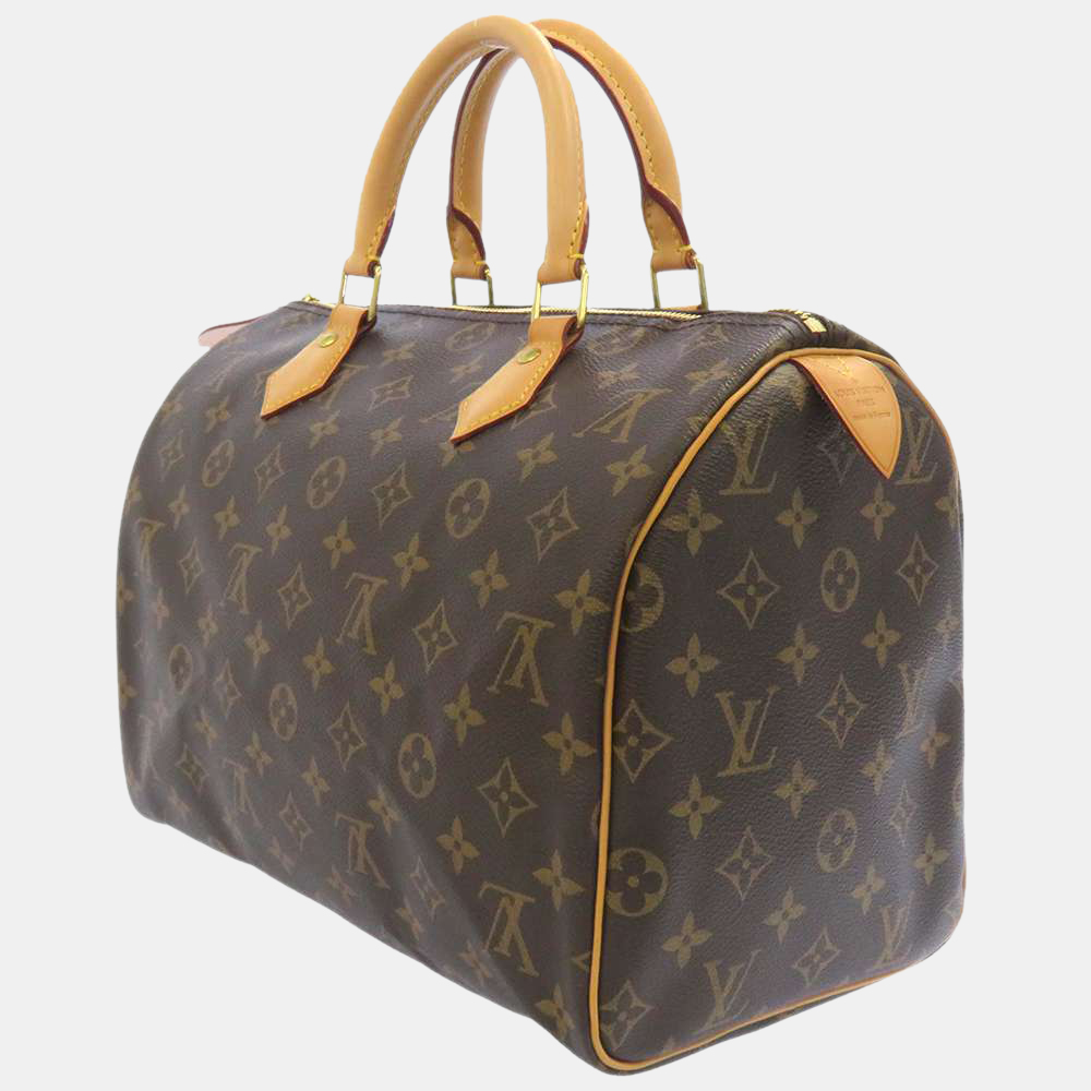 

Louis Vuitton Brown Monogram Canvas Speedy 30 Satchel Bag