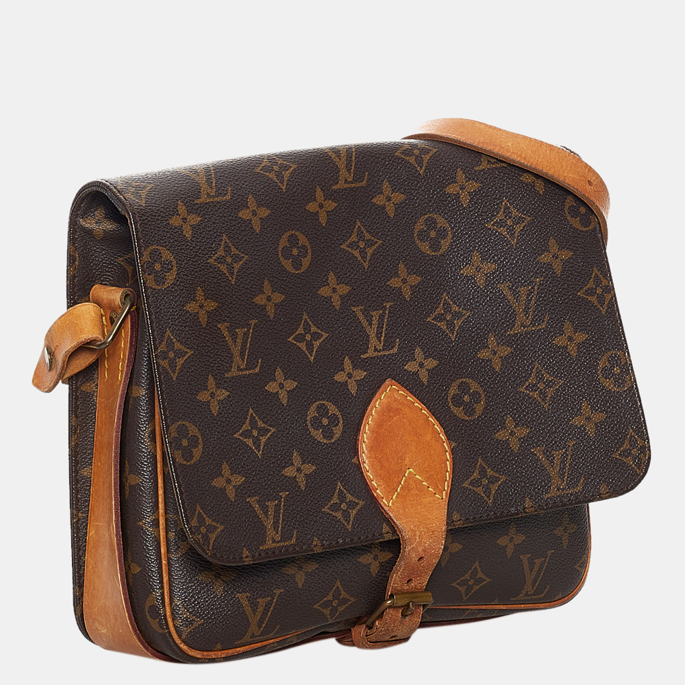 

Louis Vuitton Brown Monogram Cartouchiere MM