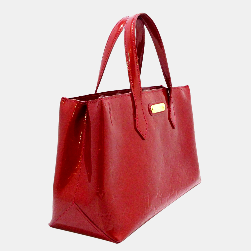 

Louis Vuitton Red Vernis Wilshire PM