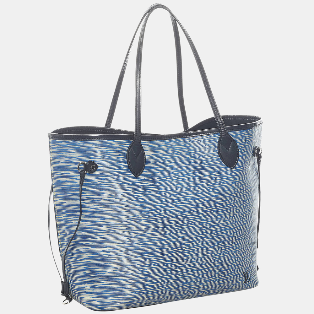 

Louis Vuitton Blue/Black Epi Denim Neverfull MM