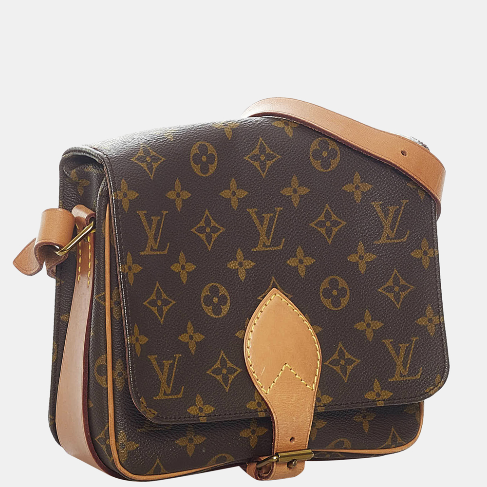 

Louis Vuitton Brown Monogram Cartouchiere PM