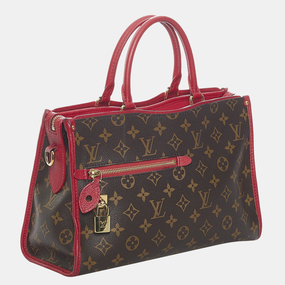 

Louis Vuitton Brown/Red Monogram Popincourt PM