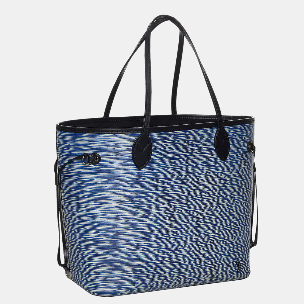 

Louis Vuitton Blue/Black Epi Denim Neverfull MM