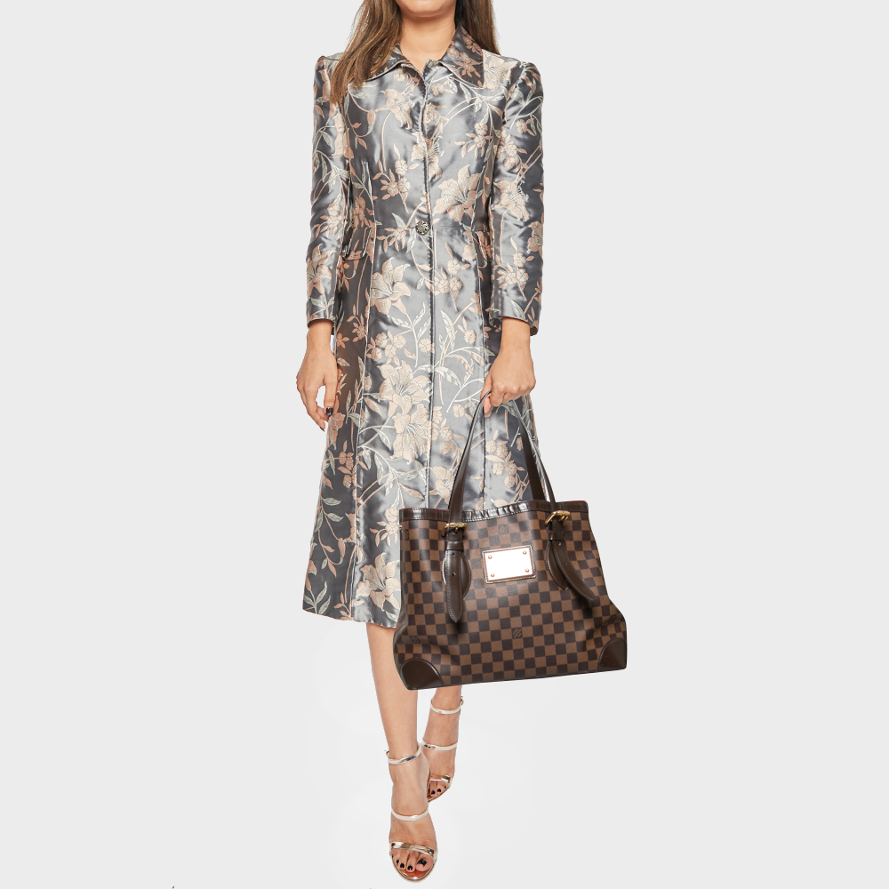 

Louis Vuitton Damier Ebene Canvas Hampstead MM Bag, Brown