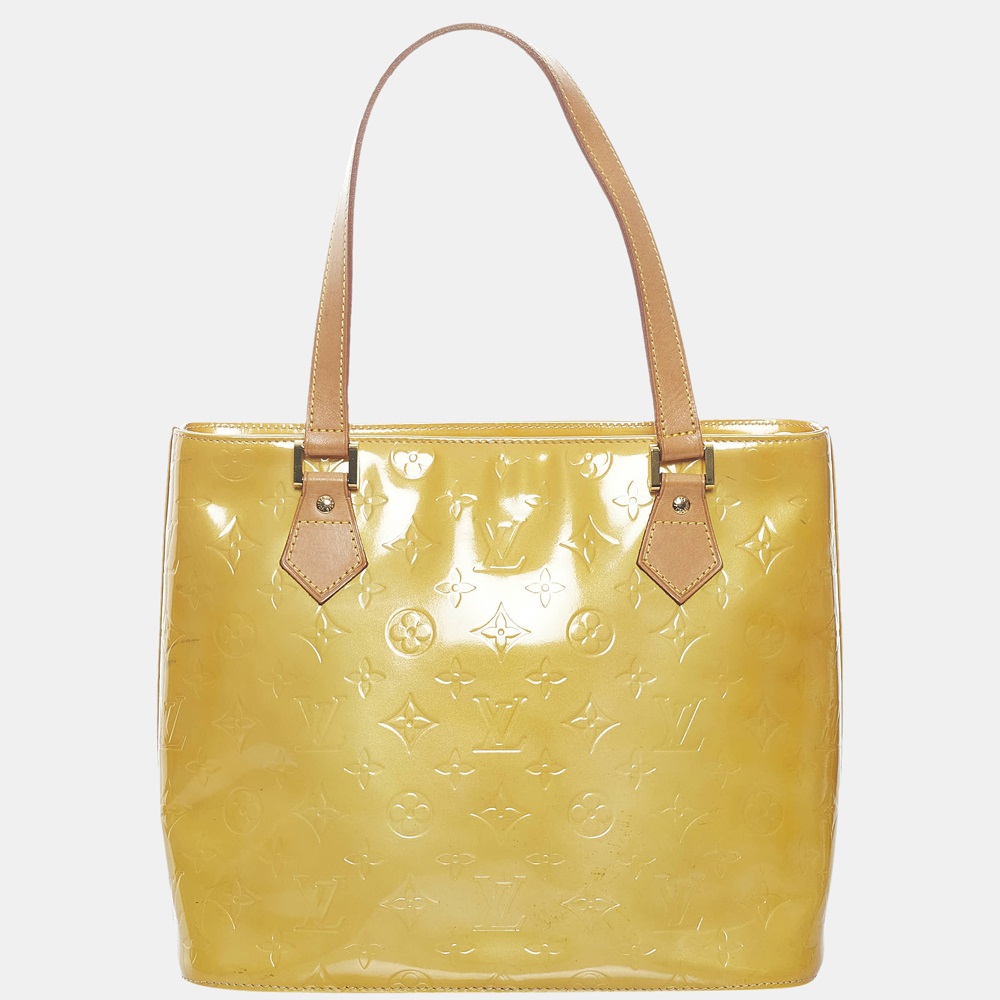 

Louis Vuitton Brown/Yellow Vernis Houston
