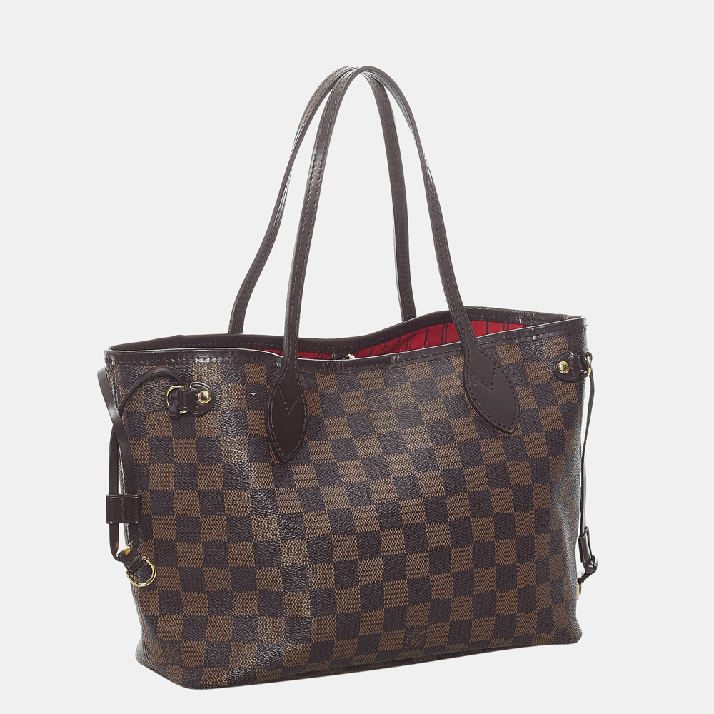 

Louis Vuitton Brown Damier Ebene Neverfull PM
