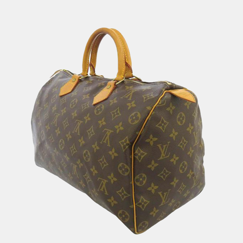 

Louis Vuitton Brown Monogram Speedy 35