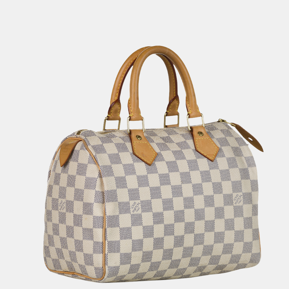 

Louis Vuitton Blue/White Damier Azur Speedy 25