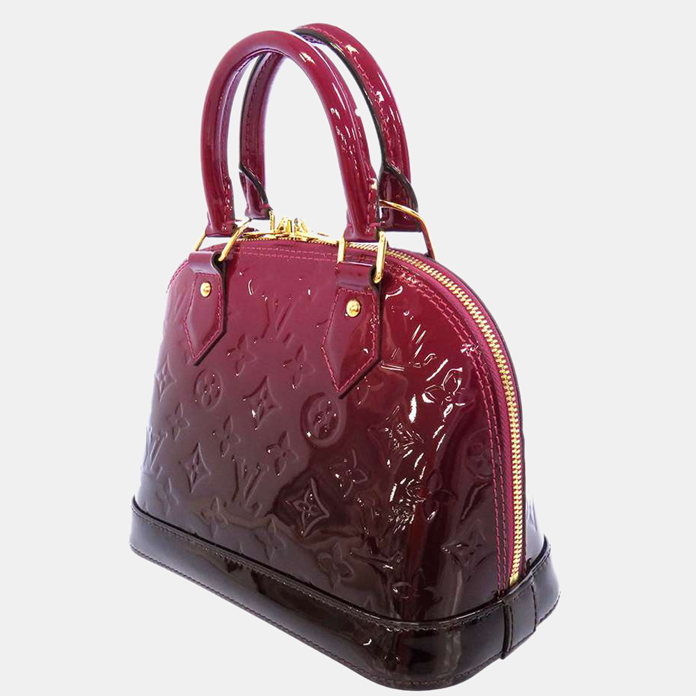 

Louis Vuitton Purple Monogram Vernis Leather Alma BB Satchel Bag