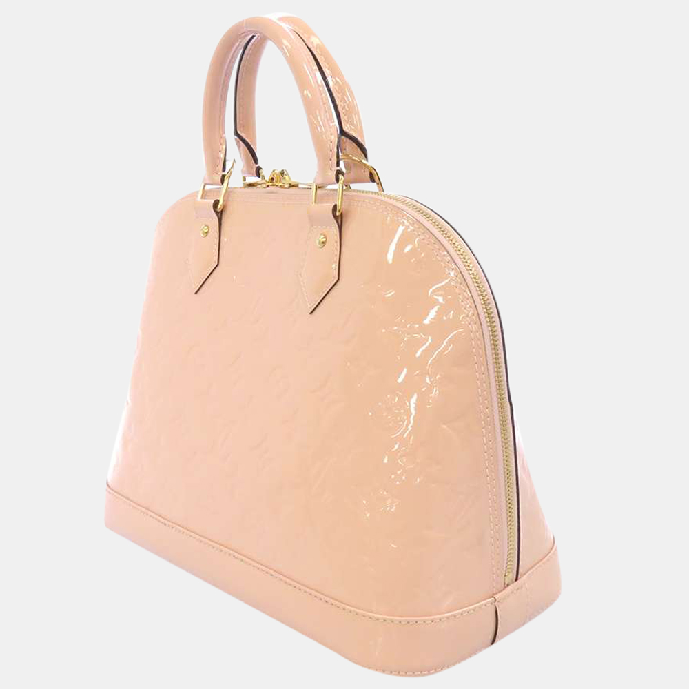 

Louis Vuitton Pink Monogram Vernis Leather Alma PM Satchel Bag