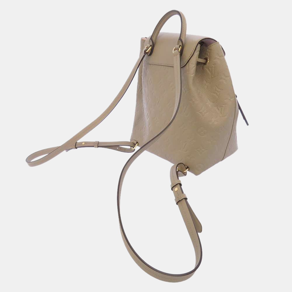 

Louis Vuitton Beige Monogram Empreinte Leather Montsouris PM Backpack