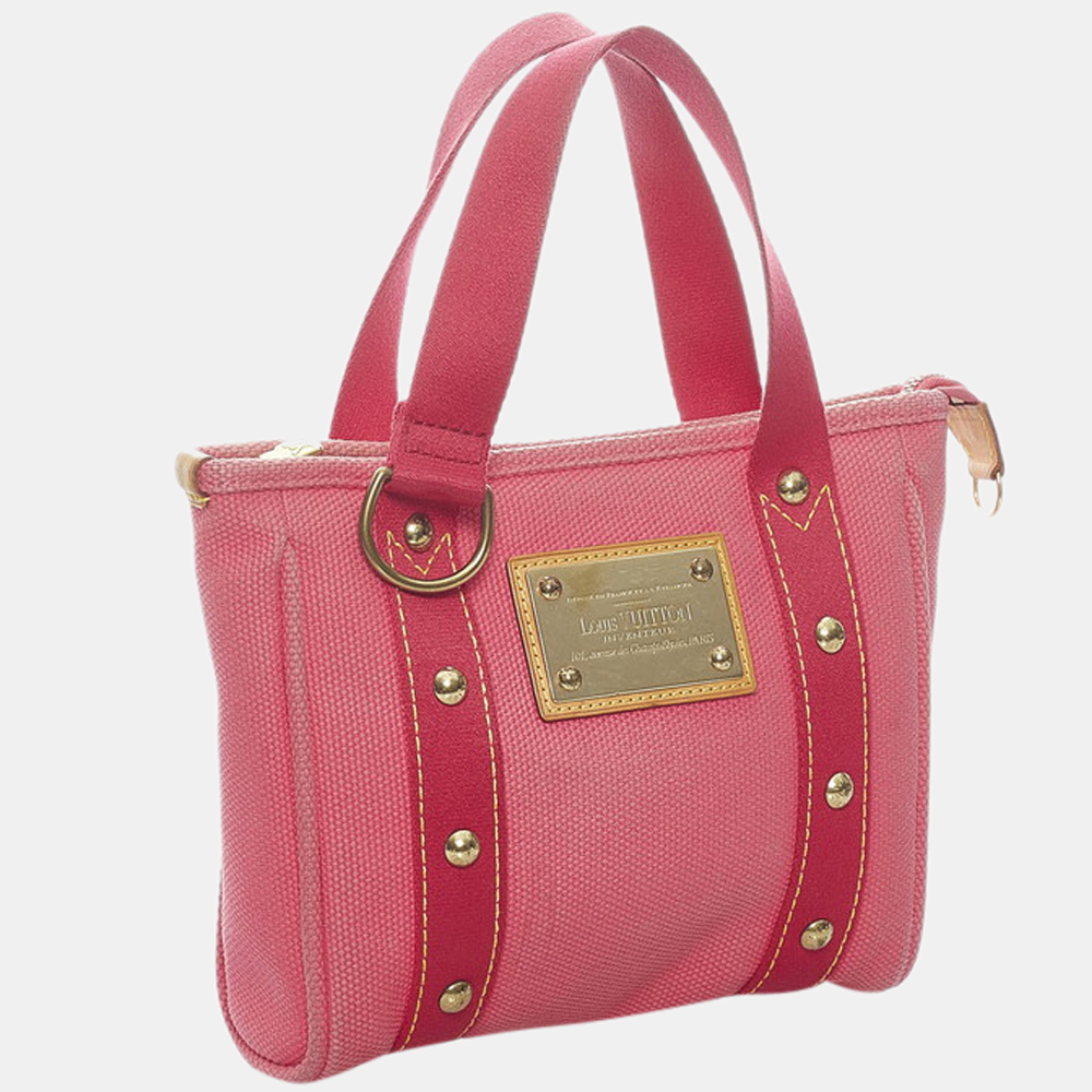 

Louis Vuitton Pink Antigua Cabas PM Bag