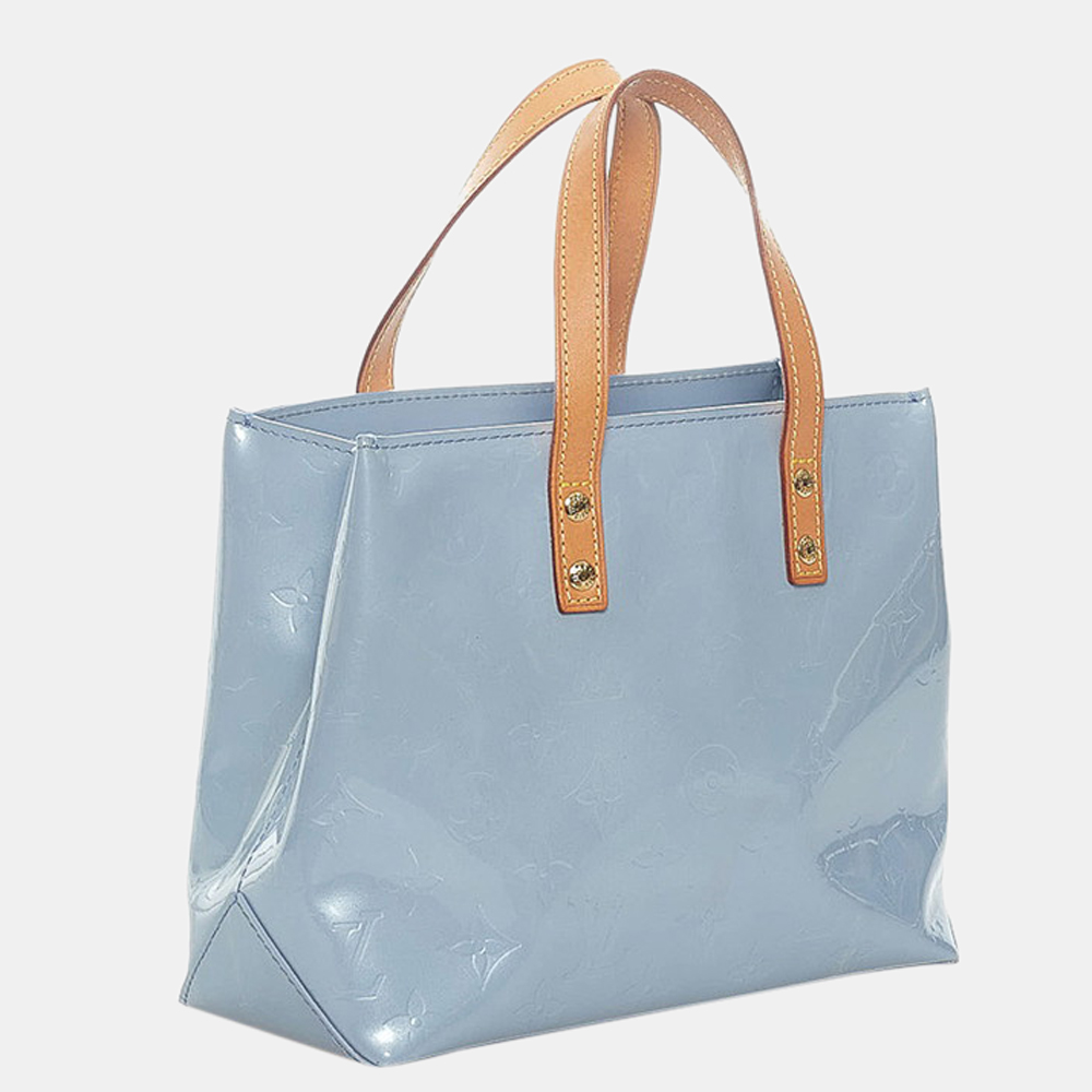 

Louis Vuitton Blue Monogram Vernis Reade PM Tote Bag