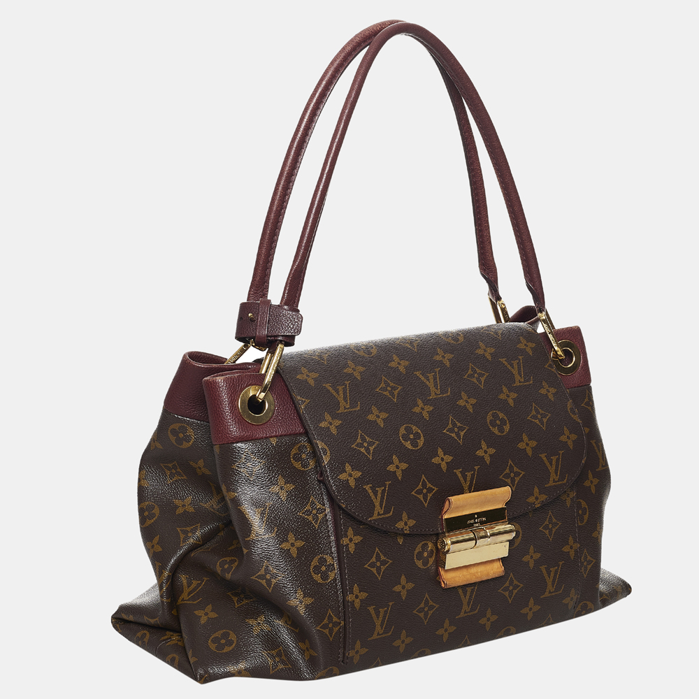 

Louis Vuitton Brown/Red Monogram Olympe MM