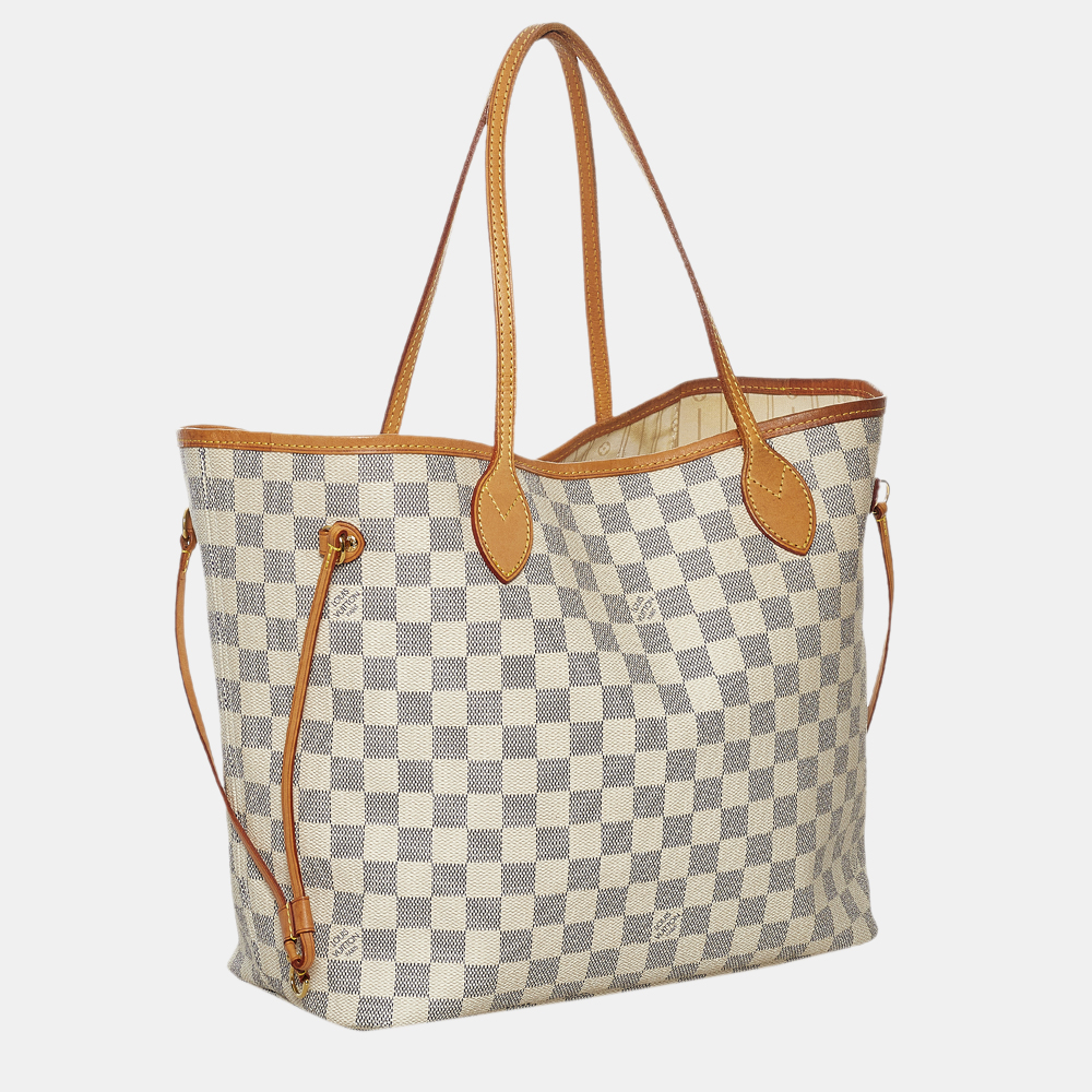 

Louis Vuitton Blue/White Damier Azur Neverfull MM