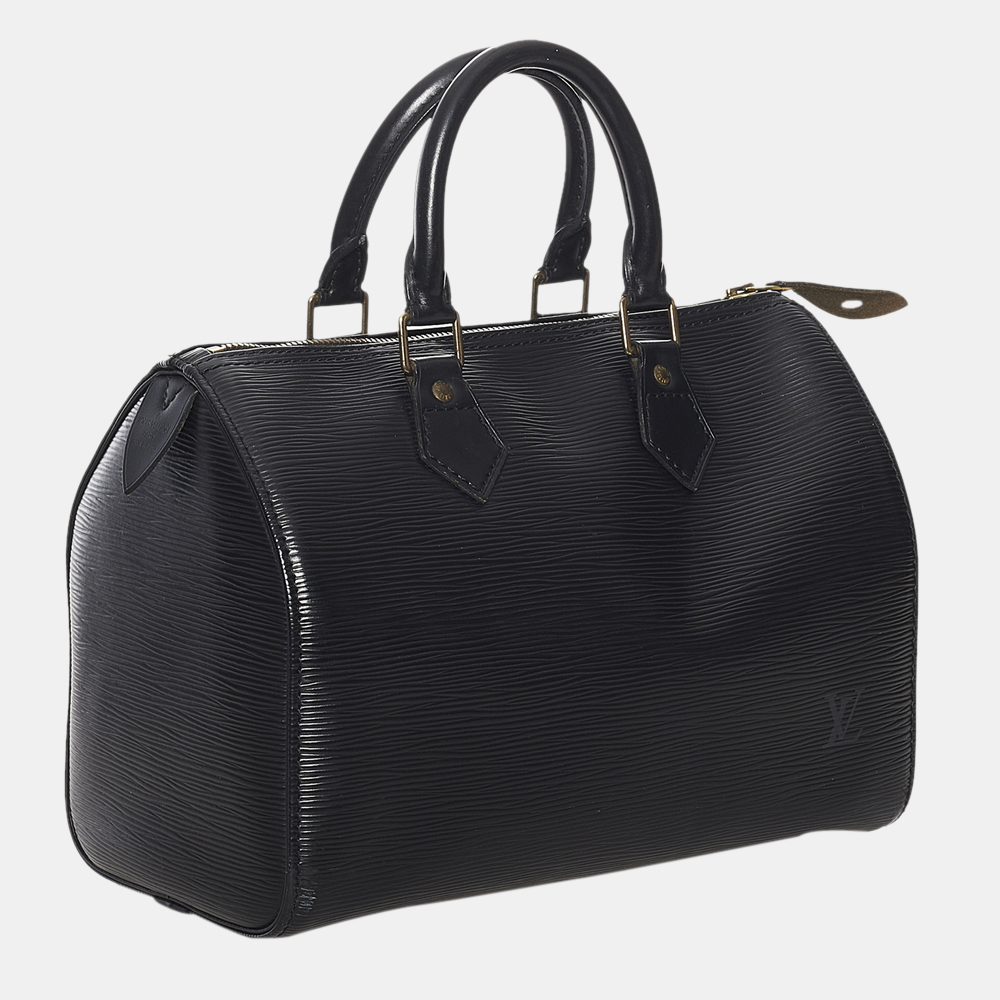 

Louis Vuitton Black Epi Speedy 25