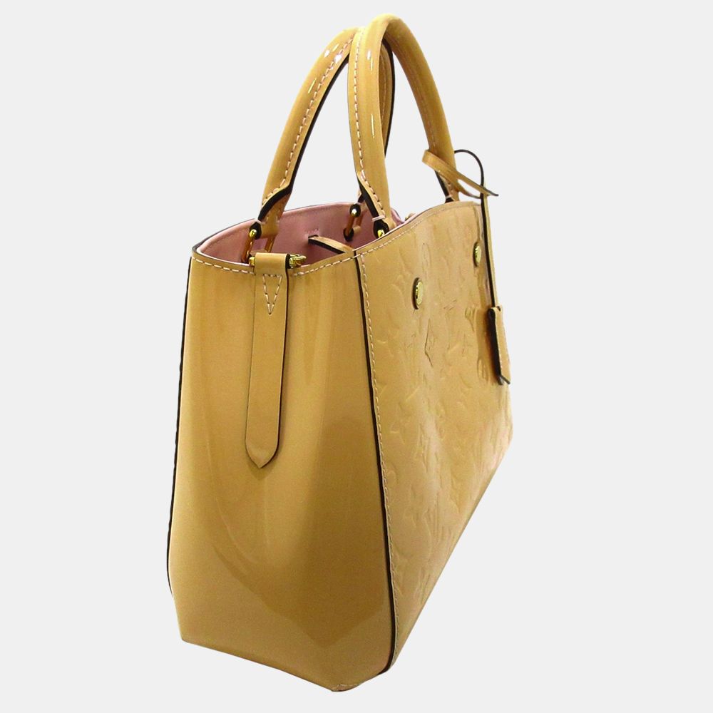 

Louis Vuitton Beige/Brown Vernis Montaigne BB