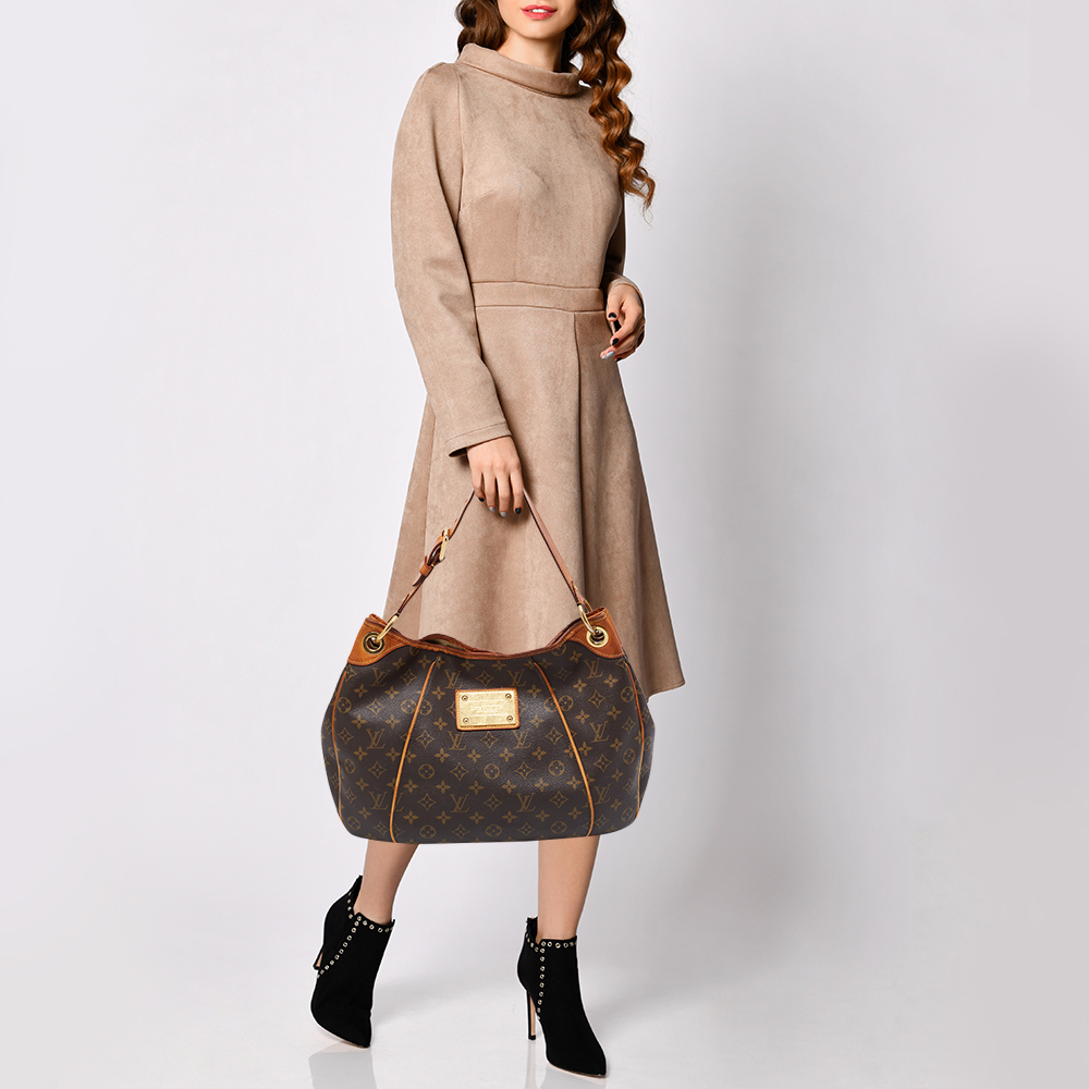 

Louis Vuitton Monogram Canvas Galleria PM Bag, Brown