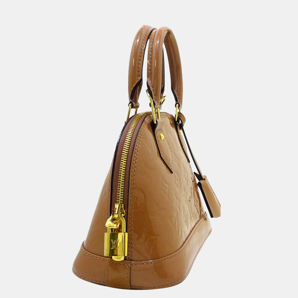 

Louis Vuitton Brown Vernis Alma BB with Strap