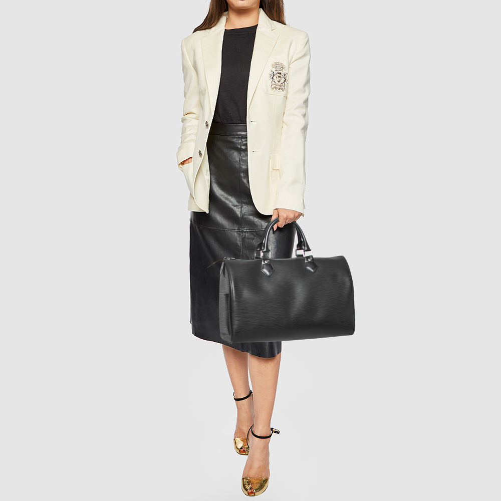 

Louis Vuitton Black Epi Leather Speedy 30 Bag