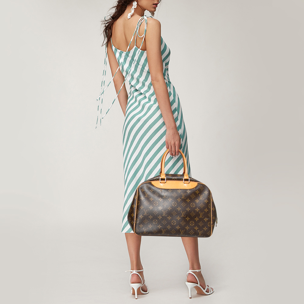 

Louis Vuitton Monogram Canvas Deauville Bag, Brown