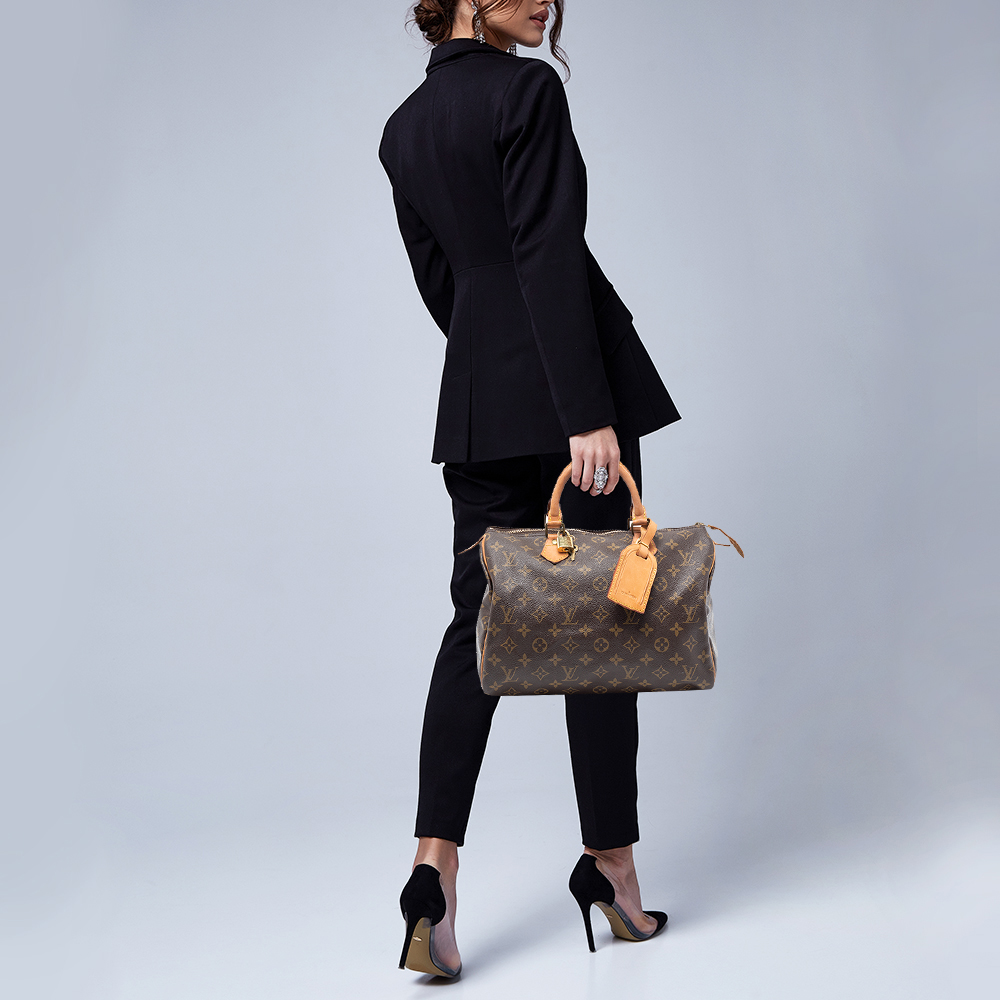 

Louis Vuitton Monogram Canvas Speedy 30 Bag, Brown