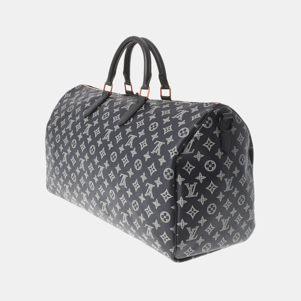 

Louis Vuitton Navy Blue Canvas Monogram Ink Limited Edition Upside Down Keepall 50 Duffel Bag
