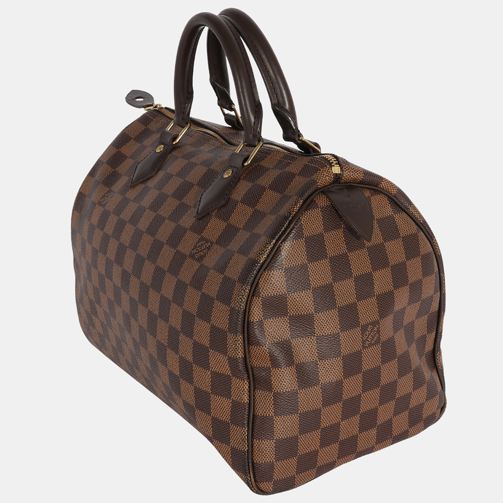 

Louis Vuitton Brown Damier Ebene Canvas Speedy 30 Bag