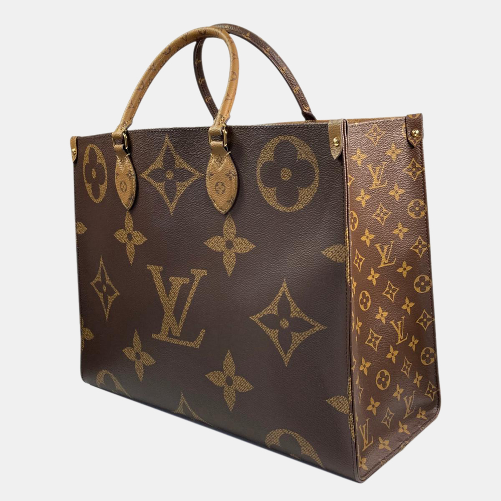 

Louis Vuitton Brown Monogram Canvas OnTheGo GM Tote Bag