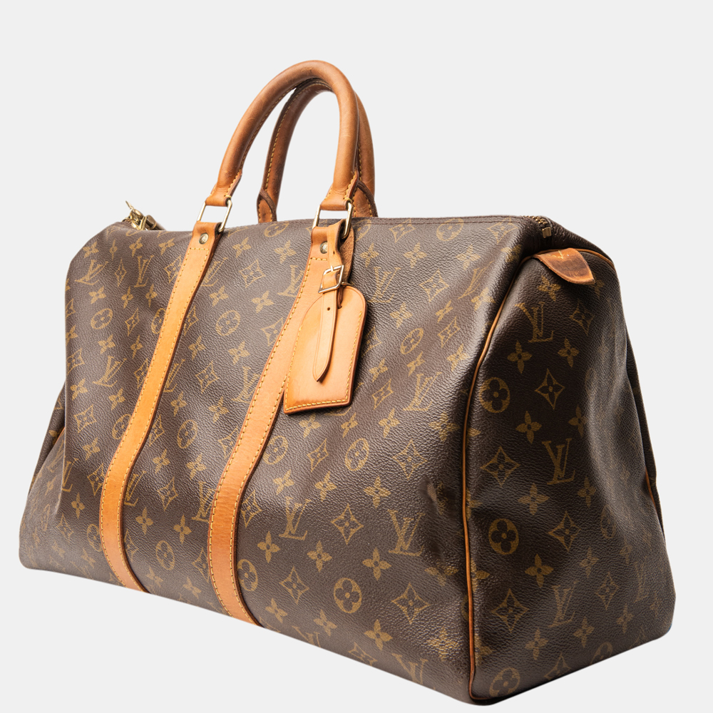 

Louis Vuitton Keepall Monogram 45 Luggage, Brown