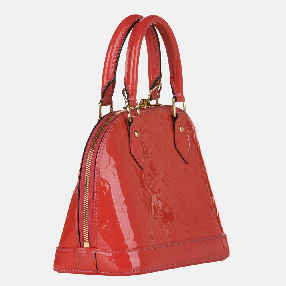 

Louis Vuitton Red Vernis Alma BB