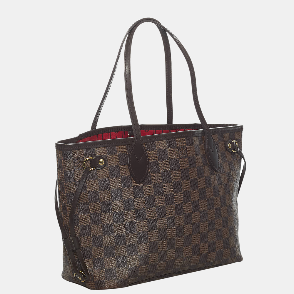 

Louis Vuitton Brown Damier Ebene Neverfull PM