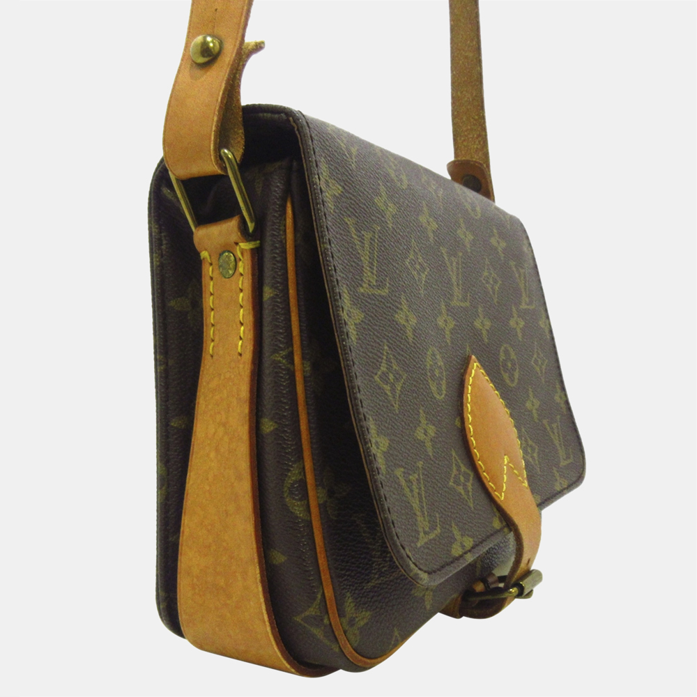 

Louis Vuitton Brown Monogram Cartouchiere MM