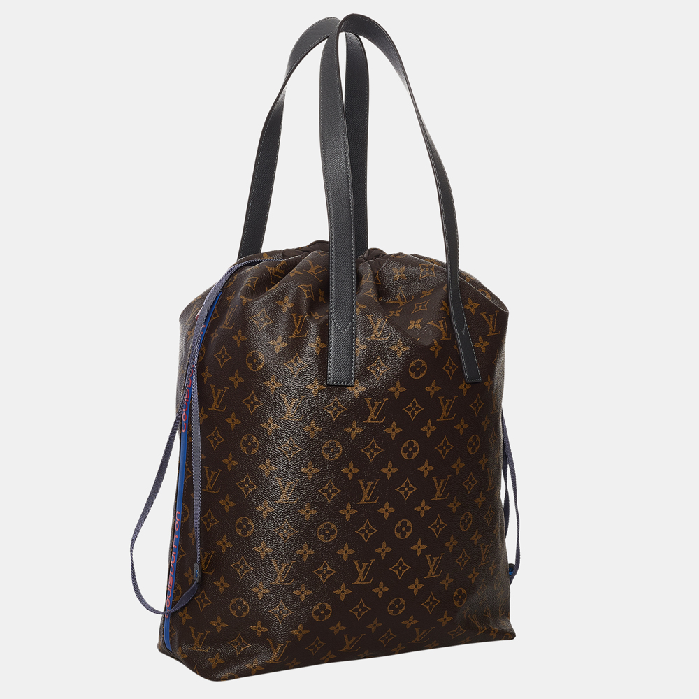 

Louis Vuitton Brown/Black Monogram Macassar Cabas Light