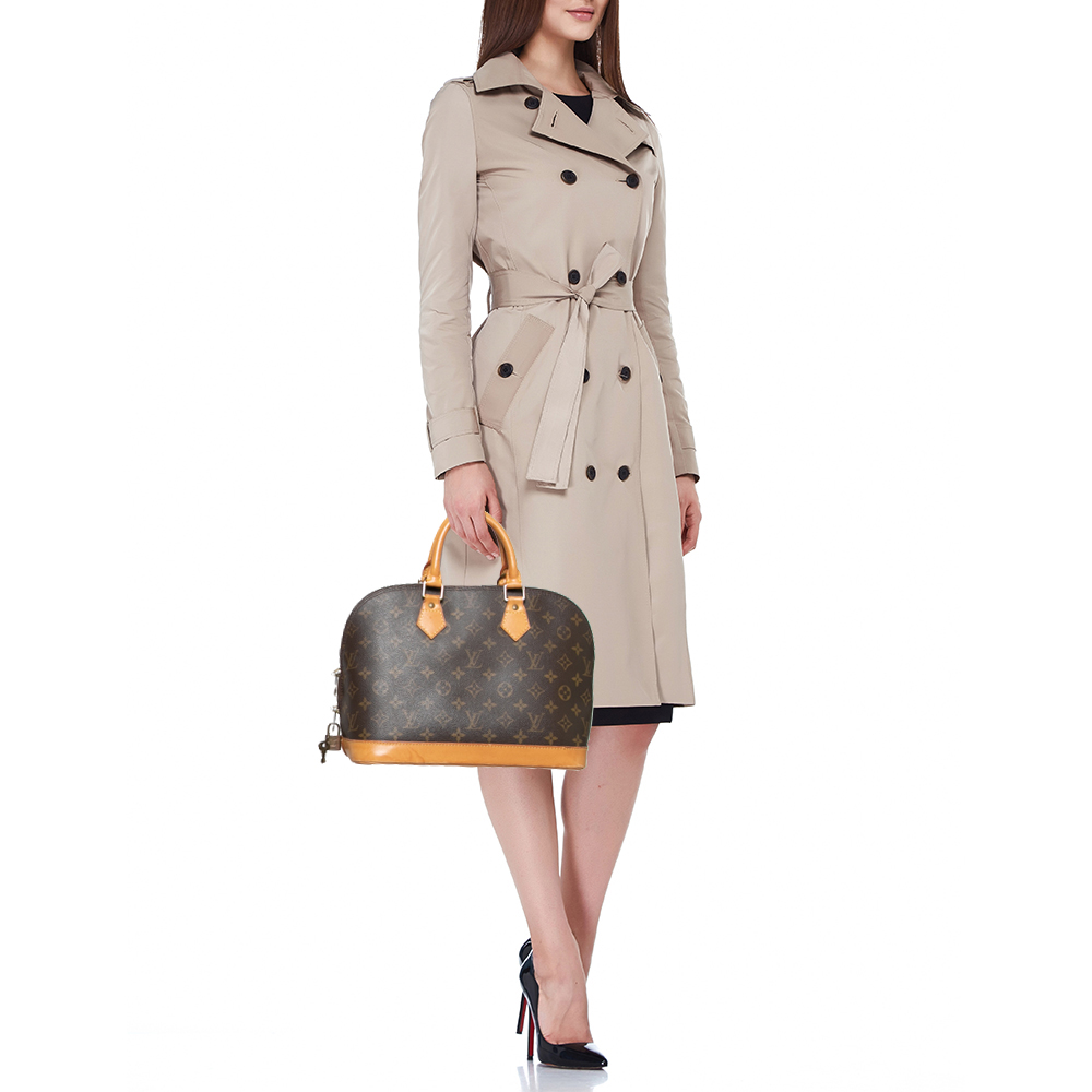 

Louis Vuitton Monogram Canvas and Leather Alma PM Bag, Brown