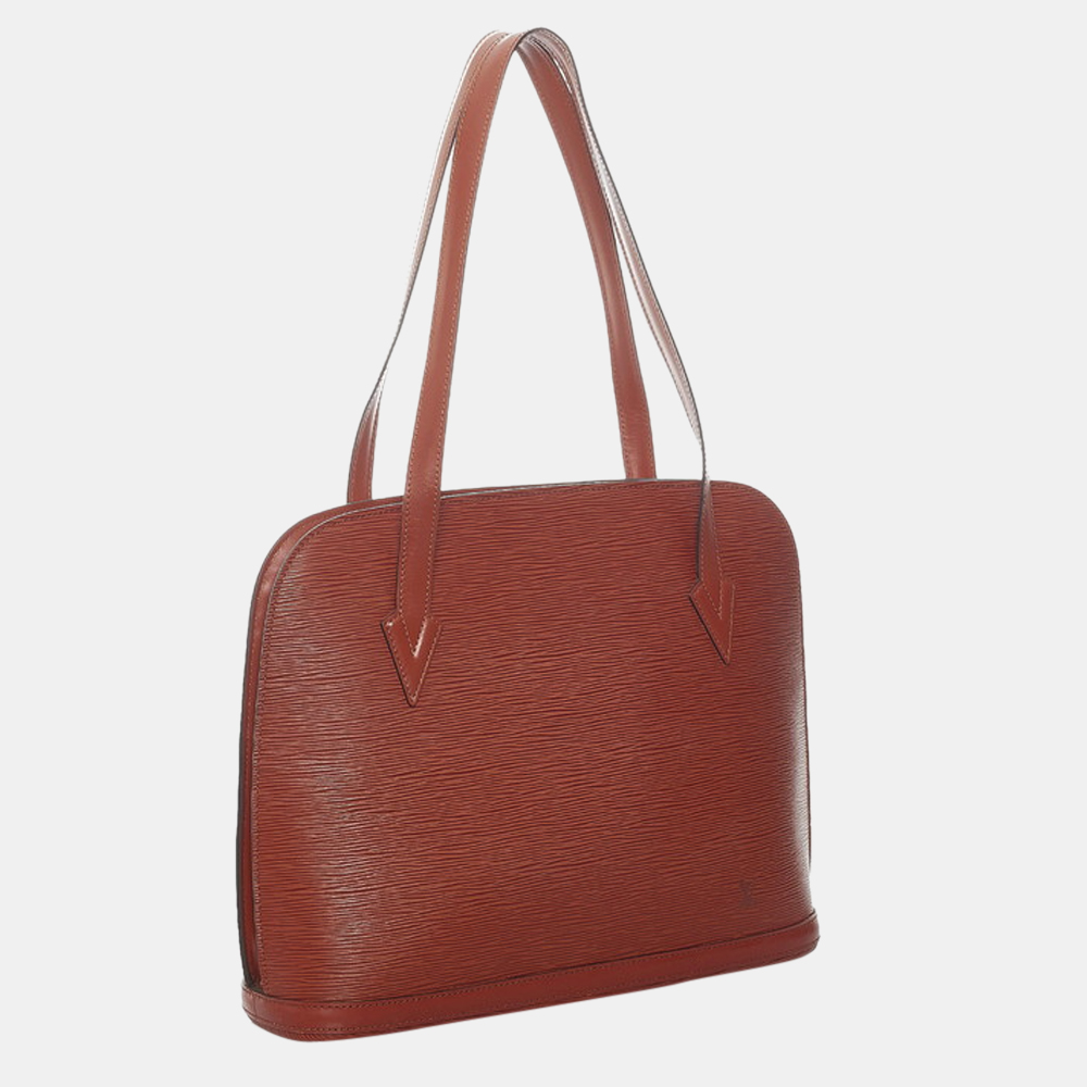 

Louis Vuitton Brown Epi Leather Lussac Tote Bag