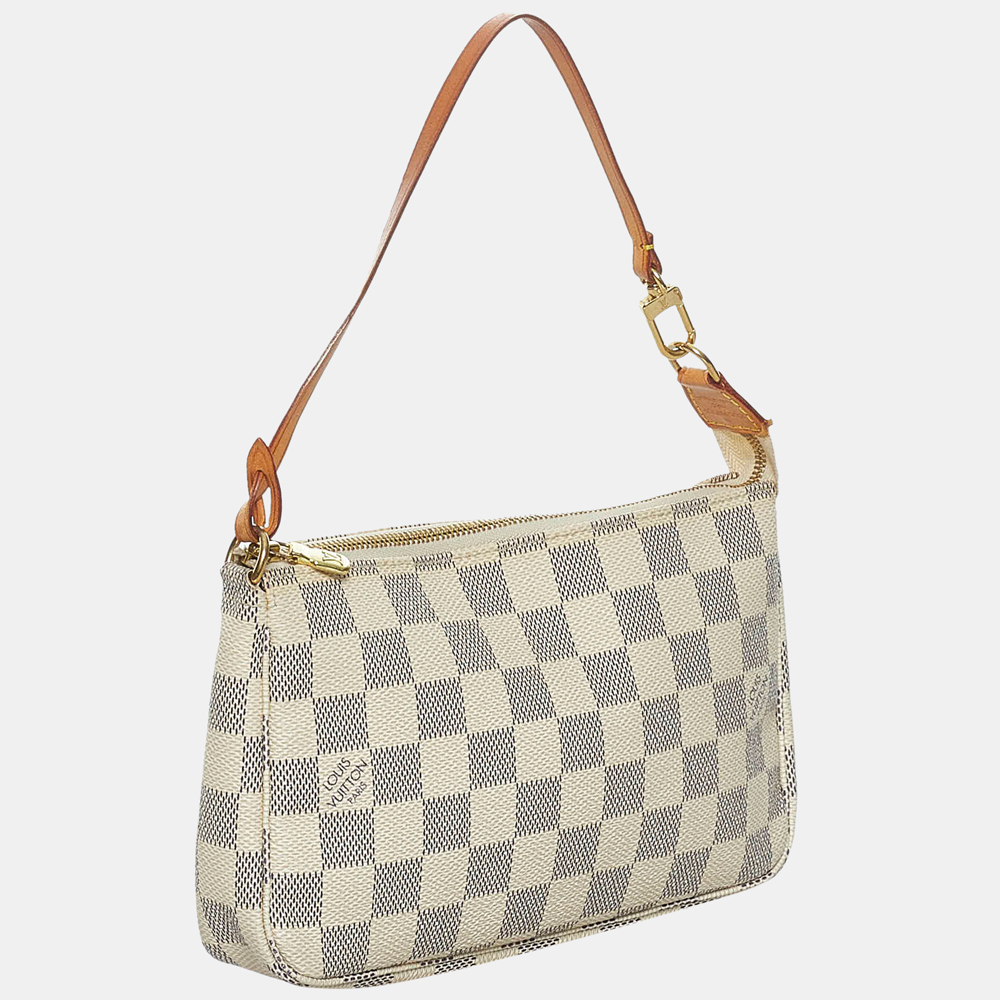 

Louis Vuitton Blue/White Damier Azur Pochette Accessoires